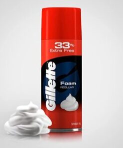 Gillette Classic Regular Pre Shave Foam, 418g with 33% Extra Free
