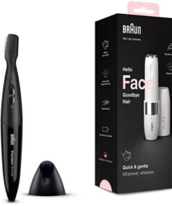 Braun Precision Beard Trimmer PT5010 Powered by Braun & Face Mini Hair Remover, Facial Hair Remover for Women Mini-Sized Design for Portability