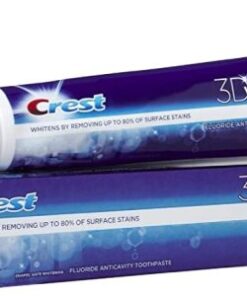(PACK OF 2 TUBES) Crest 3D White ARTIC FRESH Icy Cool Mint Anti-Cavity & TOOTH WHITENING Toothpaste. Removes Up to 90% of Surface Stains on teeth! REFRESHING MINT FLAVOR! (2 Tubes, 4oz Each Tube) Rated 5.00 out of 5