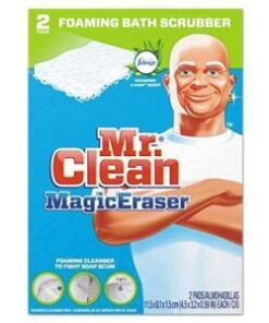Mr. Clean PAG27141 Magic Eraser Bathroom Scrubber 2 per Box, White