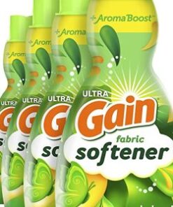 Gain Laundry Fabric Softener Liquid, Original Scent, 41 Fl Oz, 48 Loads, He Compatible, Pack Of 4, (Packaging May Vary)