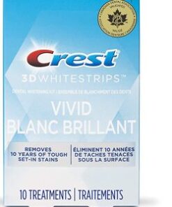 Crest 3d White Vivid Teeth Whitening Strips 10 Count