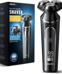 Electric Razor for Men,Wet & Dry Cordless Rotary Shavers with LCD Display,90Mins Shaving Time,IPX7 Waterproof,Pop-up Beard Trimmer,Magnetic Shaving Head