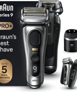 Braun Series 9 Electric Shaver for Men, 4+1 ProHead with ProLift Precision Trimmer, Wet & Dry Electric Razor for Men, Charging PowerCase