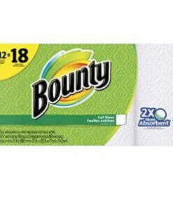 Bounty Paper Towels, White, Giant Rolls-12 ct
