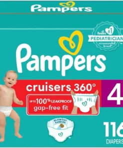 Cruisers 360 Diapers Size 4 XXL One Month Supply (144 Count) Soft Pull-On Disposable Baby Diapers with Gap-Free Fit Wholesale
