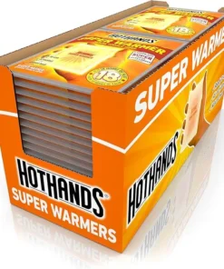 HotHands Body & Hand Super Warmers – Long Lasting Safe Natural Odorless Air Activated Warmers – 18 Hours of Heat – 40 Warmers