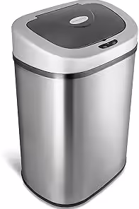 Nine Stars 21.1 Gallon Trash Can, Motion Sensor Touchless Kitchen Trash Can, Stainless Steel