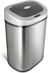 Nine Stars 21.1 Gallon Trash Can, Motion Sensor Touchless Kitchen Trash Can, Stainless Steel - Image 2