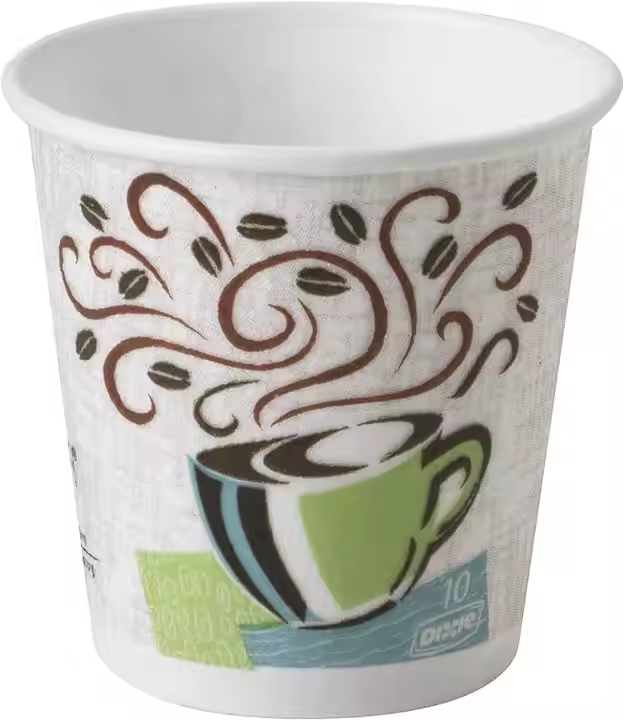 Dixie PerfecTouch 10 Oz Insulated Paper Hot Coffee Cup by GP PRO (Georgia-Pacific),Coffee Haze, 92959, 1,000 Count , Coffee Haze